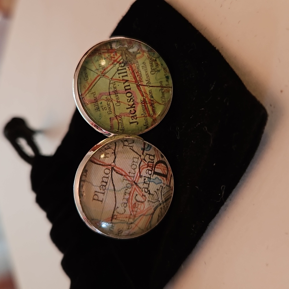 TX/FL Map Cufflinks - Picture 1 of 3